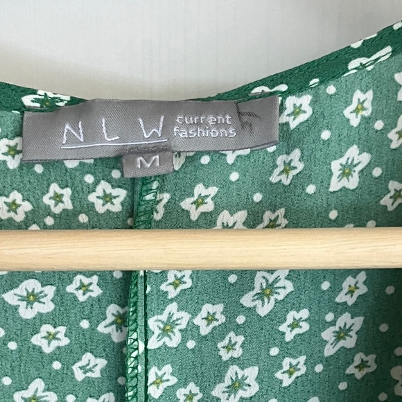 NLW green wrap dress - Picture 4 of 7